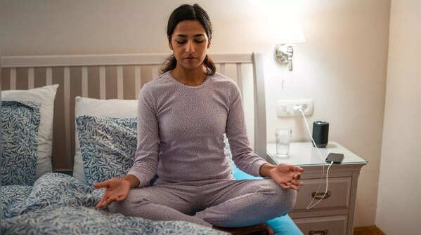 Create a consistent meditation routine before bed