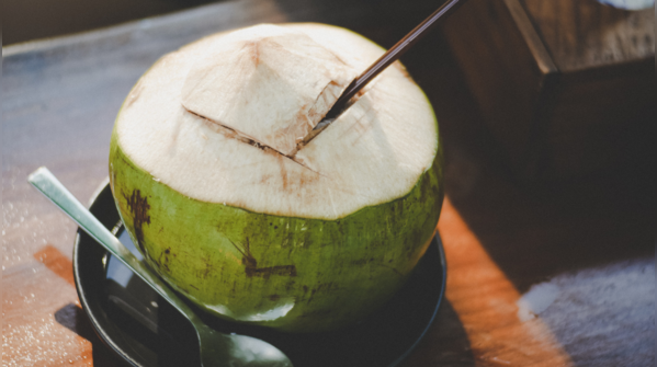 Coconut water with pineapple juice