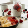 Chia-infused overnight oats
