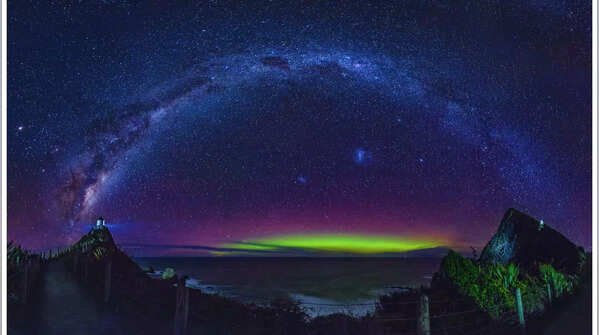 The Milky Way Meets the Aurora
