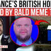 Article image for: British Activist Group Targets JD Vance With Bald Meme Truck in British Town | WATCH