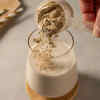 Milk with almond powder