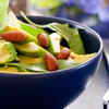 Salads with almonds