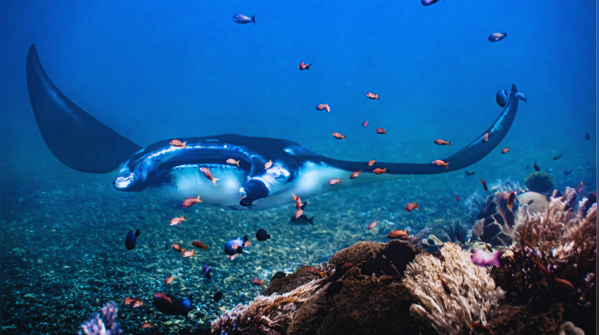 Reef Manta Ray (Manta alfredi), Australia Japan, and more