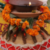 Kalash and its five elements (Pancha Bhoota)