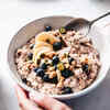 Oatmeal (Steel Cut) + Flaxseed + Slightly Green Banana
