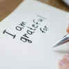 Writing a quick gratitude note