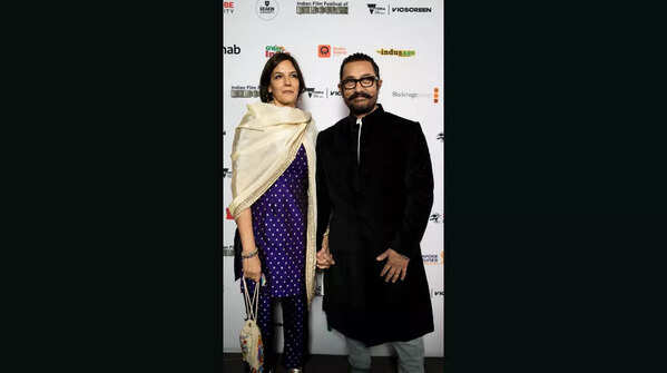 Aamir and Gauri’s coordinated elegance