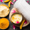 Haldi and besan ubtan