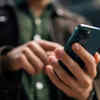 Excusing yourself before checking the phone