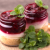 Paneer and berry cheesecake jars (160 calories a jar)