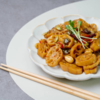 Stir-fried kamal kakdi with sesame