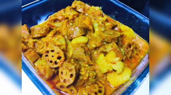 Kamal kakdi curry
