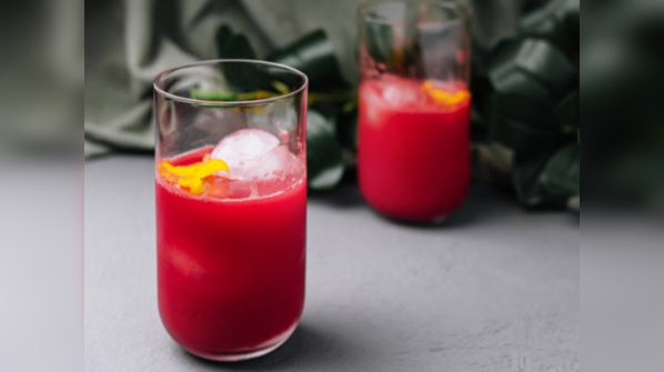 Vodka-beet collins