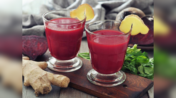 Spiced beet ginger tonic
