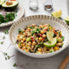 Chickpea and avocado salad