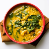 Spinach and lentil soup