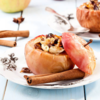 Baked apple with cinnamon