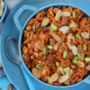 Carrot halwa with almond flour