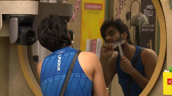 Kitchen Knife to Trim His Beard