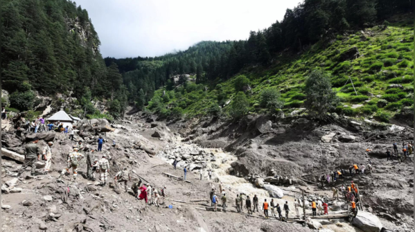 Cloudburst triggers flash floods across Himachal