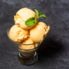 Ice cream with a cleaner scoop