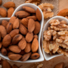 Almonds and walnuts