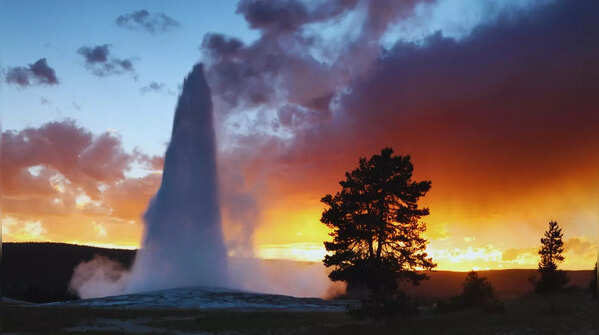 Old Faithful geyser