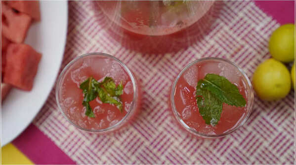 Watermelon Ginger Mint Cooler