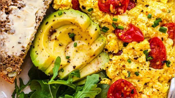 Sprouted tofu scramble