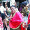 Enjoying Ganpati celebration with family