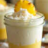 Coconut pineapple panna cotta