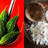 Bitter gourd and grated coconut or sesame seeds