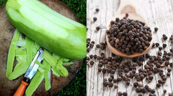 Bottle gourd and black pepper