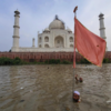 Yamuna in Agra swells up