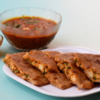 Stuffed paratha with sabzi