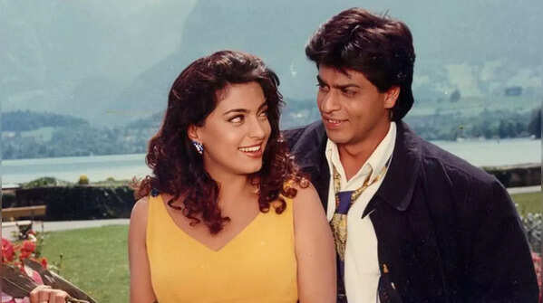 Shah Rukh Khan and Juhi Chawla