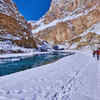 Trek to the frozen Zanskar River in Ladakh