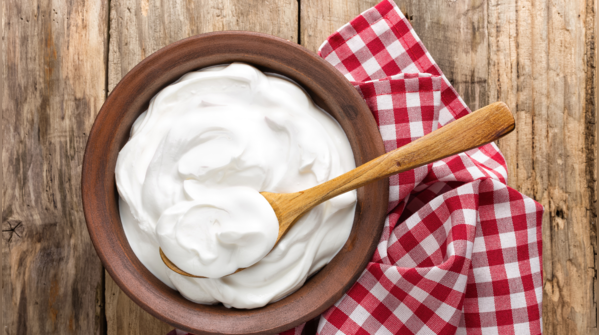 Yogurt - moisture with a hint of tang
