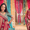 The blingy festive saree