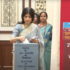 Samajwadi Party MP Dimple Yadav casts vote in VP election
