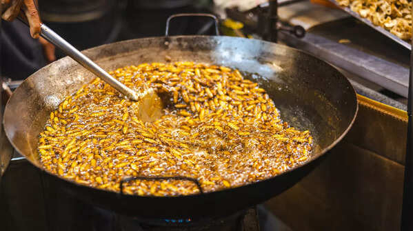 Deep-Fried Silk Worms