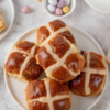Hot cross buns - crosses in dough