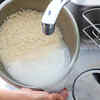 Not washing the rice properly