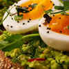 Boiled Egg and Green Chutney Sandwich