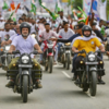 Biker rally with Tejashwi