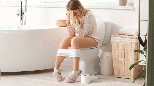 Posture strain and extended bathroom time risks