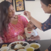 ​A ceremony by her mother