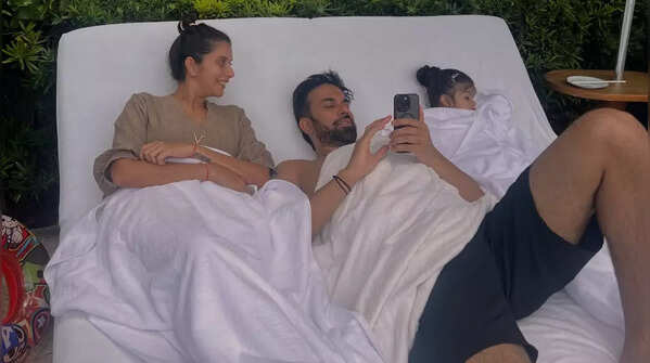 Family Time by the Pool