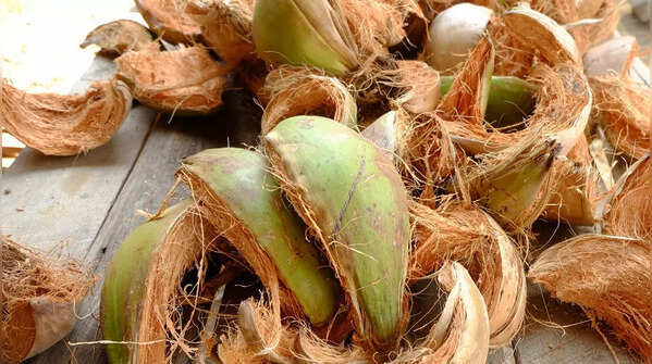 Coconut husk and vinegar